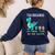 Teachersaurus Like A Normal Teacher But More Awesome Women's Sweatshirt Back Print Navy