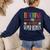 Teaching My Favorite Superheros Men Women SPED Teacher Women's Sweatshirt Back Print Navy
