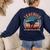 Teaching Is A Walk In The Park Teacher T-Rex Retro Women's Sweatshirt Back Print Navy Teaching Is A Walk In The Park Teacher T-Rex Retro Women's Sweatshirt Back Print Navy