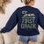 Team First Grade Camo 1st Grade Teacher Camouflage Women's Sweatshirt Back Print Navy Team First Grade Camo 1st Grade Teacher Camouflage Women's Sweatshirt Back Print Navy