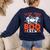 Team Para Boo Crew Halloween Ghost Paraprofessional Teacher Women's Sweatshirt Back Print Navy
