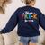 Team Pre-K Shirt PreSchool Teacher Student Back To School Women's Sweatshirt Back Print Navy