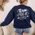 Team Pre K T Shirt Fun For Kids And Teachers Women's Sweatshirt Back Print Navy Team Pre K T Shirt Fun For Kids And Teachers Women's Sweatshirt Back Print Navy