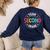 Team Second Grade Teacher Back To School 2nd Grade Squad Women's Sweatshirt Back Print Navy