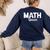 TeeArt Math Mathematics Queen Math Teacher Women's Sweatshirt Back Print Navy TeeArt Math Mathematics Queen Math Teacher Women's Sweatshirt Back Print Navy