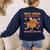 Thanksgiving Grammar Thankful English Teacher Fall Turkey Women's Sweatshirt Back Print Navy