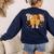 Thanksgiving Teacher Pencil Bow One Thankful Teacher Fall Women's Sweatshirt Back Print Navy Thanksgiving Teacher Pencil Bow One Thankful Teacher Fall Women's Sweatshirt Back Print Navy