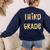 Third Grade Dream Team Back To School 3rd Grade Teacher Women's Sweatshirt Back Print Navy