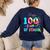 Tie Dye Happy 100th Day Of School Teacher Student 100 Days Women's Sweatshirt Back Print Navy Tie Dye Happy 100th Day Of School Teacher Student 100 Days Women's Sweatshirt Back Print Navy
