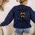 This Is My Tired Teacher Costume Skull Halloween Messy Bun Women's Sweatshirt Back Print Navy This Is My Tired Teacher Costume Skull Halloween Messy Bun Women's Sweatshirt Back Print Navy