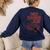Tired Teachers Club Women's Sweatshirt Back Print Navy