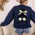History Teacher Messy Bun Life Hair Glasses Women's Sweatshirt Back Print Navy History Teacher Messy Bun Life Hair Glasses Women's Sweatshirt Back Print Navy