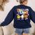 Trick Or Teach Cute Halloween Teacher Women's Sweatshirt Back Print Navy Trick Or Teach Cute Halloween Teacher Women's Sweatshirt Back Print Navy