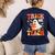 Trick Or Teach Halloween Shirt For Teacher Kids Floral Ghost Women's Sweatshirt Back Print Navy Trick Or Teach Halloween Shirt For Teacher Kids Floral Ghost Women's Sweatshirt Back Print Navy