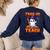 Trick Or Teach Teacher Halloween Ghost Pencil Floral Women's Sweatshirt Back Print Navy Trick Or Teach Teacher Halloween Ghost Pencil Floral Women's Sweatshirt Back Print Navy