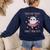 Trick Or Treat Point Your Feet Halloween Ghost Dance Teacher Women's Sweatshirt Back Print Navy Trick Or Treat Point Your Feet Halloween Ghost Dance Teacher Women's Sweatshirt Back Print Navy