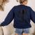 Trilobite Fossil Geology Teacher Student Geologist Women's Sweatshirt Back Print Navy Trilobite Fossil Geology Teacher Student Geologist Women's Sweatshirt Back Print Navy