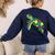 Turtle Puzzle Pieces For Autism Awareness Kids Women Teacher Women's Sweatshirt Back Print Navy