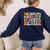 Twinning With My Teacher Bestie Twin Day Matching For Men Women Kids Women's Sweatshirt Back Print Navy