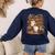 Vintage Ghost Book Reading Pumpkin Gothic Halloween Teachers Women's Sweatshirt Back Print Navy Vintage Ghost Book Reading Pumpkin Gothic Halloween Teachers Women's Sweatshirt Back Print Navy