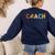 Vintage Swim Coach Swimming Coach Swim Teacher Swimmer Retro Women's Sweatshirt Back Print Navy Vintage Swim Coach Swimming Coach Swim Teacher Swimmer Retro Women's Sweatshirt Back Print Navy