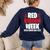 We Wear Red For Red Ribbon Week Awareness Mothers Teachers Women's Sweatshirt Back Print Navy We Wear Red For Red Ribbon Week Awareness Mothers Teachers Women's Sweatshirt Back Print Navy
