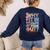 Why Fit In Doctor Teacher Cat In Hat Cool Autism Awareness Men Women Kids Women's Sweatshirt Back Print Navy