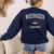 Wiesbaden Germany Vintage Athletic Sports Women's Sweatshirt Back Print Navy