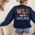 Wild About Kindergarten Teacher Leopard Print Women's Sweatshirt Back Print Navy Wild About Kindergarten Teacher Leopard Print Women's Sweatshirt Back Print Navy