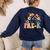 Wildflower Pre-K Preschool Team Floral Teacher Girls Women's Sweatshirt Back Print Navy