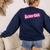 Women Retro Pink Scientist Science Teacher Back To School Women's Sweatshirt Back Print Navy Women Retro Pink Scientist Science Teacher Back To School Women's Sweatshirt Back Print Navy