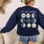 Women Science Teacher Moon Phases Scientist Back To School Women's Sweatshirt Back Print Navy