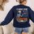I Won't Stop Haunting Me Skeleton 6 7 Meme Teachers Women's Sweatshirt Back Print Navy