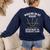 Working On My Quads Algebra Math Gym Teacher Women's Sweatshirt Back Print Navy