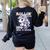 100 Days Of School Girls Teacher 100th Day Unicorn Outfit Women's Sweatshirt Back Print Black 100 Days Of School Girls Teacher 100th Day Unicorn Outfit Women's Sweatshirt Back Print Black