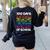 100 Days Of School Heart Love Teacher Or Student 100th Day Women's Sweatshirt Back Print Black