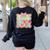 100 Days Of School Preppy 100th Day Of School Teacher Kids Women's Sweatshirt Back Print Black 100 Days Of School Preppy 100th Day Of School Teacher Kids Women's Sweatshirt Back Print Black