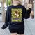 100th Day Of School Teacher Monkey Pun Banana For Men Women Girls Kids Women's Sweatshirt Back Print Black 100th Day Of School Teacher Monkey Pun Banana For Men Women Girls Kids Women's Sweatshirt Back Print Black