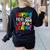 100th Day Of School Teachers Kids Girls Child Happy 100 Days Women's Sweatshirt Back Print Black 100th Day Of School Teachers Kids Girls Child Happy 100 Days Women's Sweatshirt Back Print Black