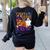1st Grade Boo Crew Teacher Student Halloween Costume Women's Sweatshirt Back Print Black