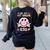 In My 1st Grade Era Smile Face Back To School Teacher Kid Women's Sweatshirt Back Print Black