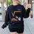 4489 Square Root 67 Math Teacher Halloween Costume Professor Women's Sweatshirt Back Print Black