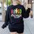 4th Grade Rocks ABCD Back To School Rock Teachers Women's Sweatshirt Back Print Black 4th Grade Rocks ABCD Back To School Rock Teachers Women's Sweatshirt Back Print Black