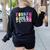 4th Grade Squad Fourth Teacher Student Team Back To School Women's Sweatshirt Back Print Black 4th Grade Squad Fourth Teacher Student Team Back To School Women's Sweatshirt Back Print Black