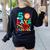 50 Days Of School Teacher Happy 50th Day Of School Kids Women's Sweatshirt Back Print Black