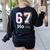 67 Ho Holmium Science Teacher Elements Table Six Seven Meme Women's Sweatshirt Back Print Black