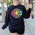 ABCD Kindergarten Rocks Back To School Teachers Students Women's Sweatshirt Back Print Black ABCD Kindergarten Rocks Back To School Teachers Students Women's Sweatshirt Back Print Black