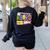 ABCD Pre-K Rocks Back To School PreK Kindergarten Teacher Women's Sweatshirt Back Print Black ABCD Pre-K Rocks Back To School PreK Kindergarten Teacher Women's Sweatshirt Back Print Black