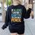 If Aliens Can Find Earth You Can Find a Pencil Teacher Women's Sweatshirt Back Print Black If Aliens Can Find Earth You Can Find a Pencil Teacher Women's Sweatshirt Back Print Black