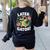 Alligator Later Gator Teacher Summer Last Day Fun Women's Sweatshirt Back Print Black